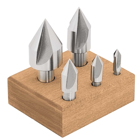 Stm 5pc 82Deg 3Flute HSS Countersink Set 120854